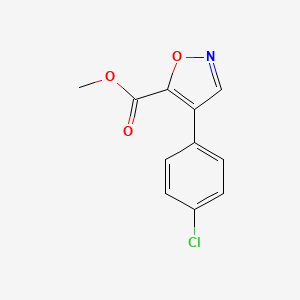 molecular formula C11H8ClNO3 B1463662 Methyl 4-(4-chlorophenyl)isoxazole-5-carboxylate CAS No. 1072944-87-6