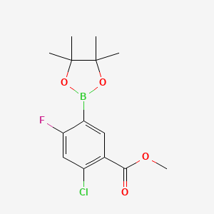 Methyl 2-chloro-4-fluoro-5-(4,4,5,5-tetramethyl-1,3,2-dioxaborolan-2-YL)benzoate