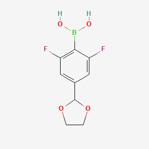 4-(1,3-Dioxolan-2-yl)-2,6-difluorophenylboronic acid