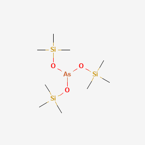 molecular formula C9H27AsO3Si3 B14636650 Arsenous acid, tris(trimethylsilyl) ester CAS No. 55429-29-3
