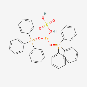 molecular formula C36H32FeO6P2S B14636655 Diphenylphosphorylbenzene;iron;sulfuric acid CAS No. 54219-03-3