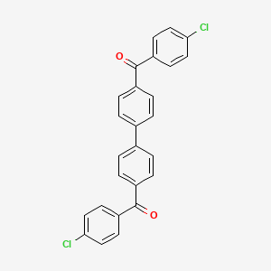 molecular formula C26H16Cl2O2 B14636658 ([1,1'-Biphenyl]-4,4'-diyl)bis[(4-chlorophenyl)methanone] CAS No. 54626-89-0