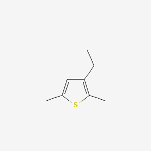 molecular formula C8H12S B14636667 Thiophene, 3-ethyl-2,5-dimethyl CAS No. 55735-23-4