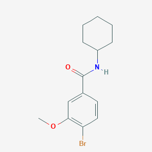 molecular formula C14H18BrNO2 B1463668 N-Cyclohexyl 4-bromo-3-methoxybenzamide CAS No. 1072944-40-1