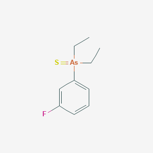 molecular formula C10H14AsFS B14636683 Diethyl(3-fluorophenyl)sulfanylidene-lambda~5~-arsane CAS No. 54926-23-7