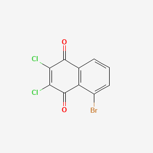 molecular formula C10H3BrCl2O2 B14636691 5-Bromo-2,3-dichloronaphthalene-1,4-dione CAS No. 56961-91-2