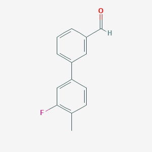B1463673 3-(3-Fluoro-4-methylphenyl)benzaldehyde CAS No. 885964-68-1