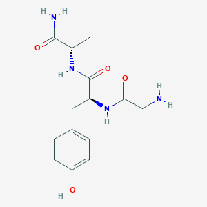 molecular formula C14H20N4O4 B14636737 Glycyl-L-tyrosyl-L-alaninamide CAS No. 54604-44-3