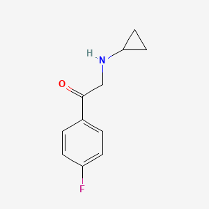 molecular formula C11H12FNO B1463674 2-(Cyclopropylamino)-1-(4-fluorophenyl)ethanone CAS No. 1225622-37-6