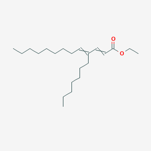 molecular formula C22H40O2 B14636743 Ethyl 4-heptyltrideca-2,4-dienoate CAS No. 56710-48-6