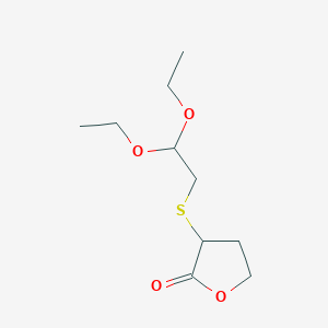 molecular formula C10H18O4S B14636752 3-[(2,2-Diethoxyethyl)sulfanyl]oxolan-2-one CAS No. 55531-84-5