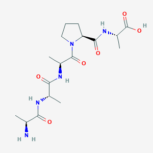 molecular formula C17H29N5O6 B14636768 L-Alanyl-L-alanyl-L-alanyl-L-prolyl-L-alanine CAS No. 53438-57-6