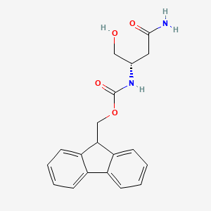 molecular formula C19H20N2O4 B1463677 Fmoc-L-天冬酰胺醇 CAS No. 260450-76-8