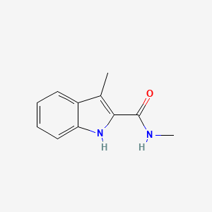 molecular formula C11H12N2O B1463678 N,3-dimethyl-1H-indole-2-carboxamide CAS No. 203710-97-8