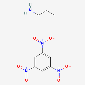 molecular formula C9H12N4O6 B14636786 Propan-1-amine;1,3,5-trinitrobenzene CAS No. 56270-20-3