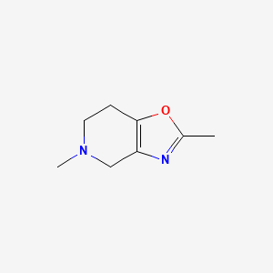 molecular formula C8H12N2O B1463686 2,5-Dimethyl-4,5,6,7-tetrahydrooxazolo[4,5-c]pyridine CAS No. 1017781-98-4