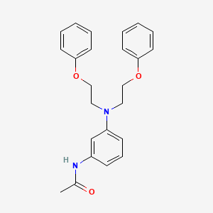 molecular formula C24H26N2O3 B14636860 N-{3-[Bis(2-phenoxyethyl)amino]phenyl}acetamide CAS No. 56827-31-7