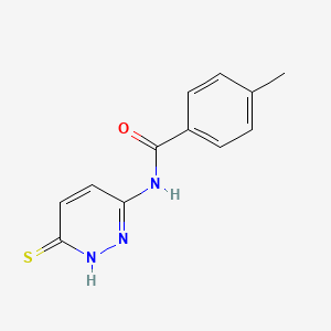 4-Methyl-N-(6-sulfanylpyridazin-3-yl)benzamide