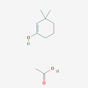 molecular formula C10H18O3 B14636916 Acetic acid;3,3-dimethylcyclohexen-1-ol CAS No. 54200-64-5