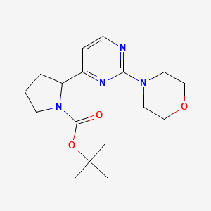 Tert-butyl 2-(2-morpholin-4-ylpyrimidin-4-yl)pyrrolidine-1-carboxylate