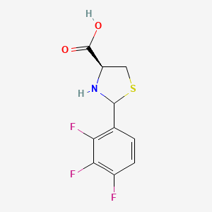 (4S)-2-(2,3,4-trifluorophenyl)-1,3-thiazolidine-4-carboxylic acid