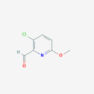 molecular formula C7H6ClNO2 B1463696 3-Chloro-6-methoxypicolinaldehyde CAS No. 1060810-35-6
