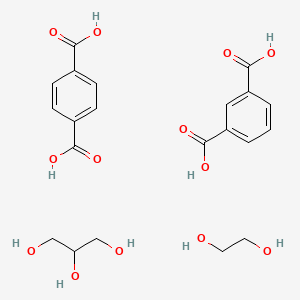 molecular formula C21H26O13 B14636980 Benzene-1,3-dicarboxylic acid;ethane-1,2-diol;propane-1,2,3-triol;terephthalic acid CAS No. 55478-72-3