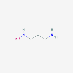 molecular formula C3H9KN2 B14637024 Potassium 3-amino-propylamide CAS No. 56038-00-7