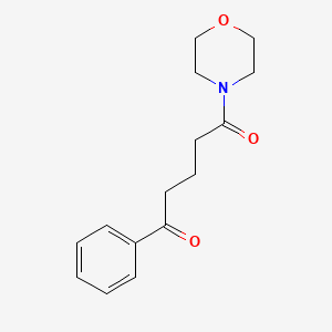 molecular formula C15H19NO3 B14637044 Morpholine, 4-(1,5-dioxo-5-phenylpentyl)- CAS No. 56122-40-8