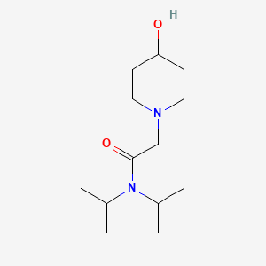 2-(4-hydroxypiperidin-1-yl)-N,N-bis(propan-2-yl)acetamide