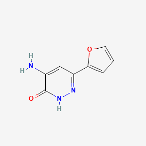 4-Amino-6-(furan-2-yl)pyridazin-3-ol
