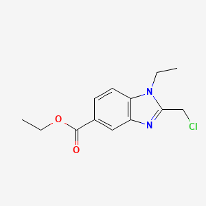 ethyl 2-(chloromethyl)-1-ethyl-1H-1,3-benzodiazole-5-carboxylate