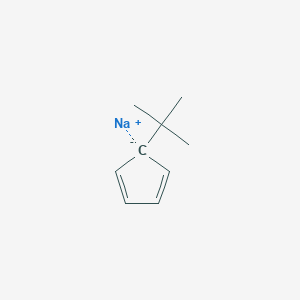molecular formula C9H13Na B14637107 sodium;5-tert-butylcyclopenta-1,3-diene CAS No. 55562-84-0