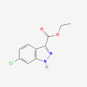 molecular formula C10H9ClN2O2 B1463711 Ethyl 6-chloro-1H-indazole-3-carboxylate CAS No. 885279-23-2