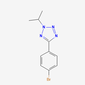 molecular formula C10H11BrN4 B1463714 5-(4-bromophenyl)-2-isopropyl-2H-tetrazole CAS No. 1057702-83-6