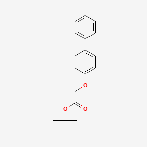 molecular formula C18H20O3 B14637152 tert-Butyl [([1,1'-biphenyl]-4-yl)oxy]acetate CAS No. 54334-79-1
