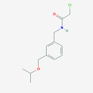 2-chloro-N-({3-[(propan-2-yloxy)methyl]phenyl}methyl)acetamide