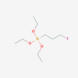 molecular formula C9H21FO3Si B14637188 Triethoxy(3-fluoropropyl)silane CAS No. 54655-52-6