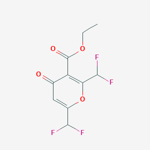 3-Carbethoxy-2,6-bis(difluoromethyl)-4H-pyran-4-one