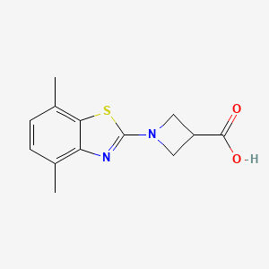 1-(4,7-Dimethyl-1,3-benzothiazol-2-yl)azetidine-3-carboxylic acid