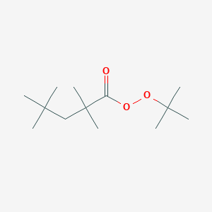 molecular formula C13H26O3 B14637264 tert-Butyl 2,2,4,4-tetramethylpentaneperoxoate CAS No. 54043-00-4