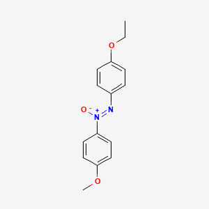 molecular formula C15H16N2O3 B14637281 p-Azoxyanisoylphenetole CAS No. 56095-14-8