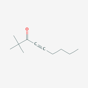 molecular formula C11H18O B14637314 4-Nonyn-3-one, 2,2-dimethyl- CAS No. 53723-95-8