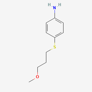 molecular formula C10H15NOS B1463732 4-[(3-Methoxypropyl)sulfanyl]aniline CAS No. 1182760-05-9