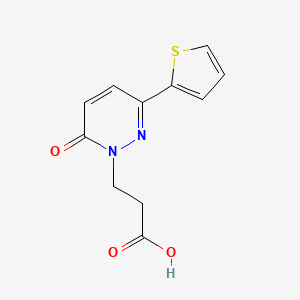 3-[6-oxo-3-(2-thienyl)pyridazin-1(6H)-yl]propanoic acid