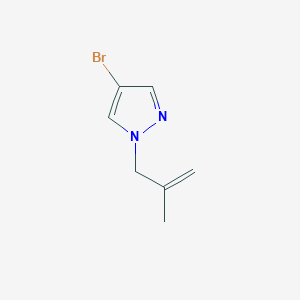 molecular formula C7H9BrN2 B1463734 4-bromo-1-(2-methylprop-2-en-1-yl)-1H-pyrazole CAS No. 1183472-60-7