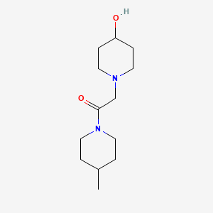 2-(4-Hydroxypiperidin-1-yl)-1-(4-methylpiperidin-1-yl)ethan-1-one