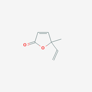 molecular formula C7H8O2 B14637376 5-Ethenyl-5-methylfuran-2(5H)-one CAS No. 54570-96-6