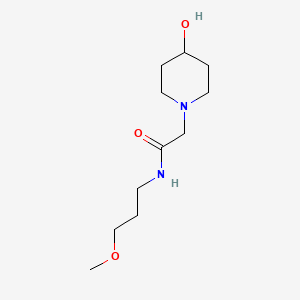 molecular formula C11H22N2O3 B1463739 2-(4-hydroxypiperidin-1-yl)-N-(3-methoxypropyl)acetamide CAS No. 1248691-37-3