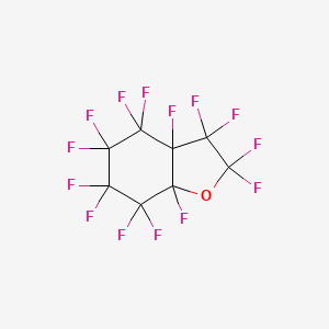 molecular formula C8F14O B14637396 Benzofuran, tetradecafluorooctahydro- CAS No. 55751-36-5